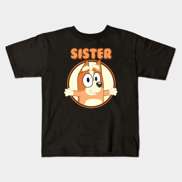 Sister Happy Kids T-Shirt by Holy Beans